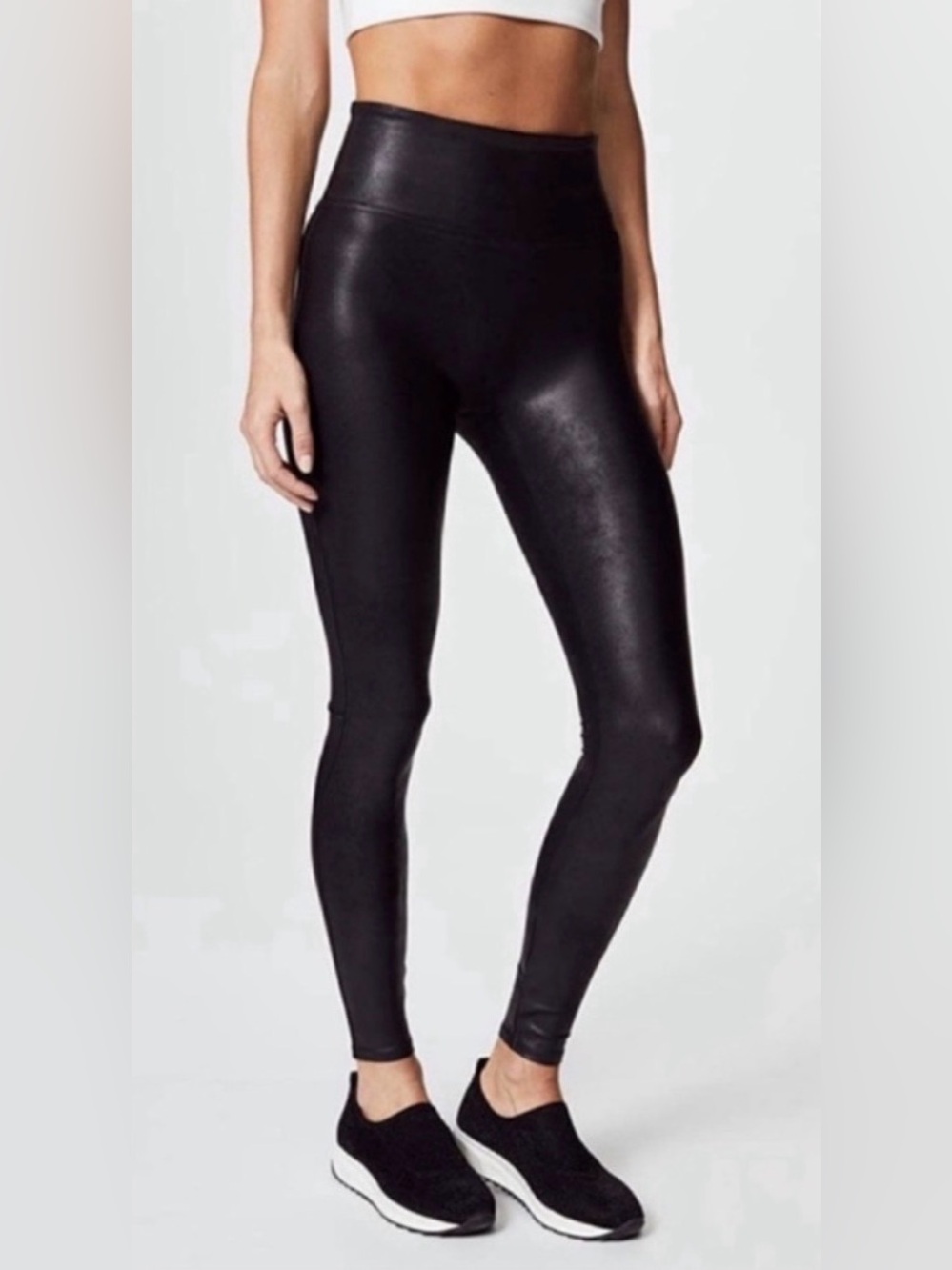 Spanx Black Faux Leather Leggings